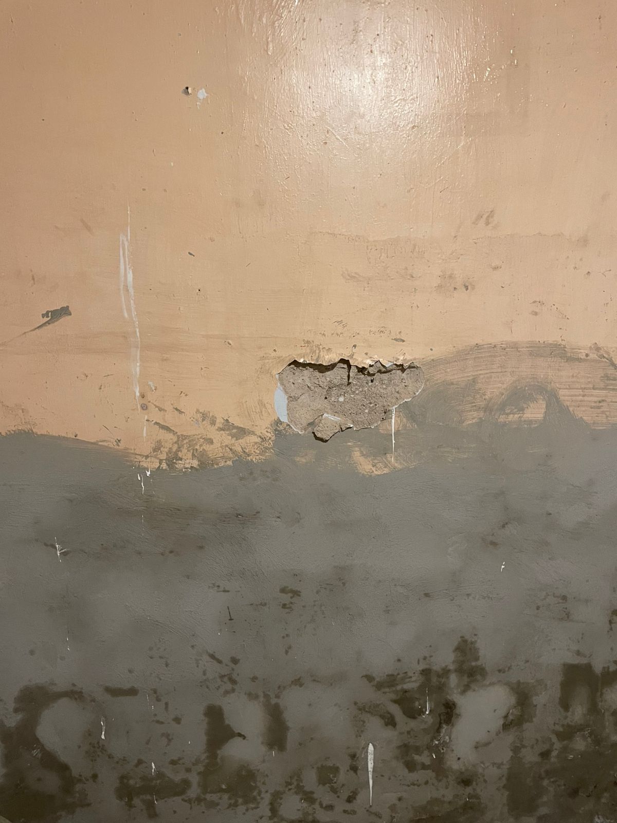 Proceso de picado de muro